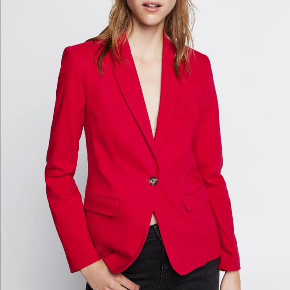 Zara Basic Red Jacket - image 1
